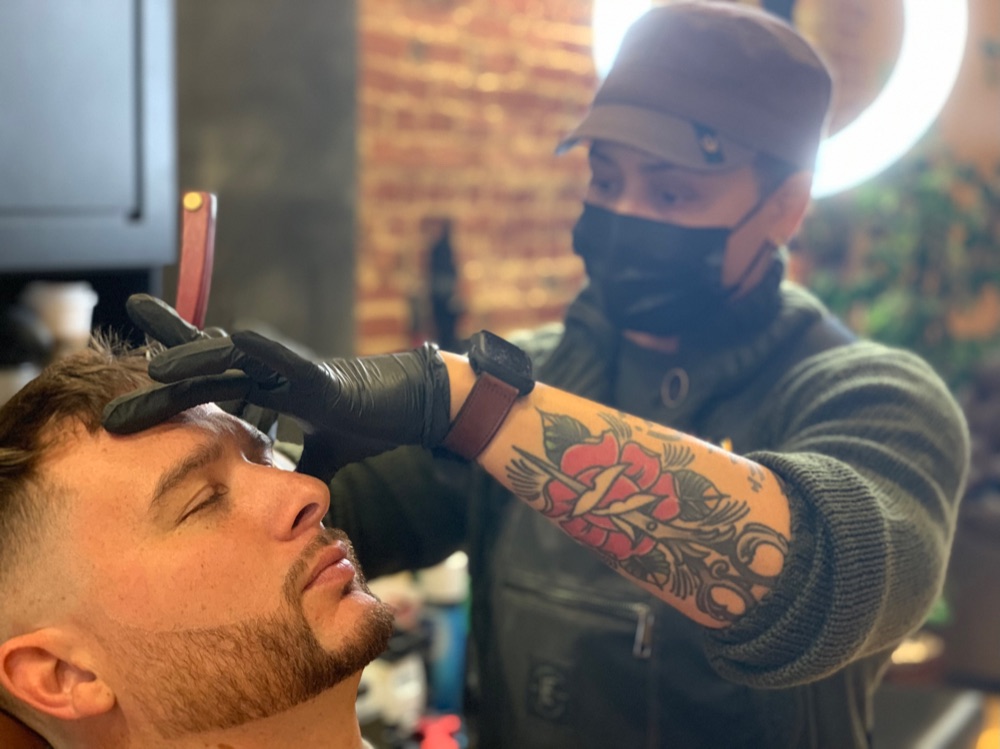 Beard finish completed at Select Styles in St. Louis