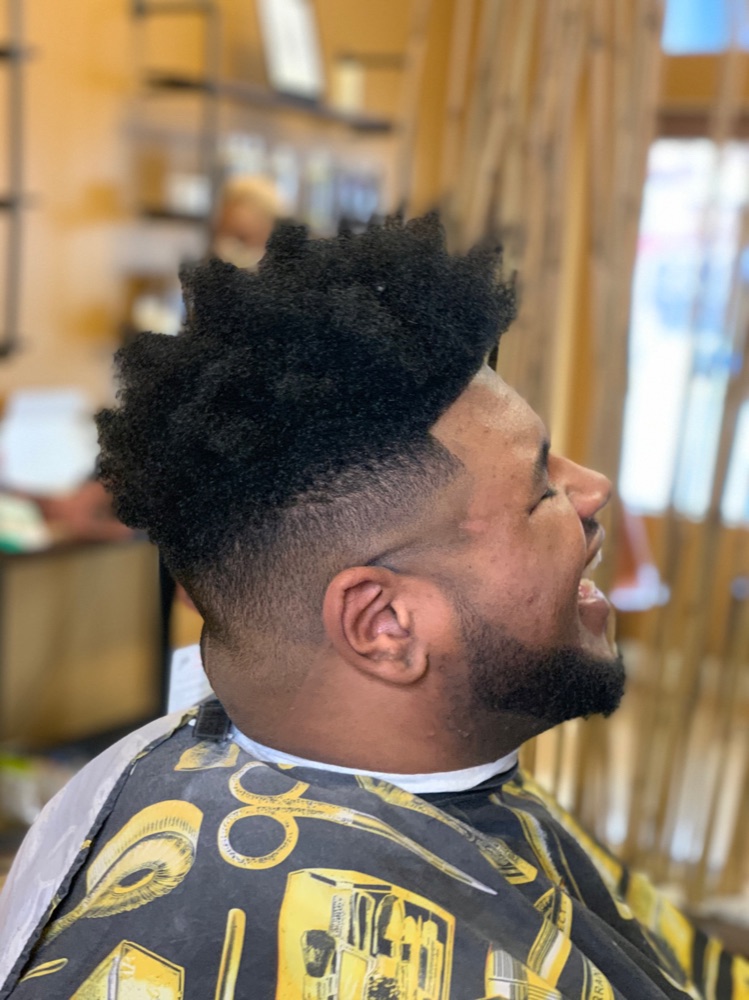 Natural texture fade completed at Select Styles in St. Louis